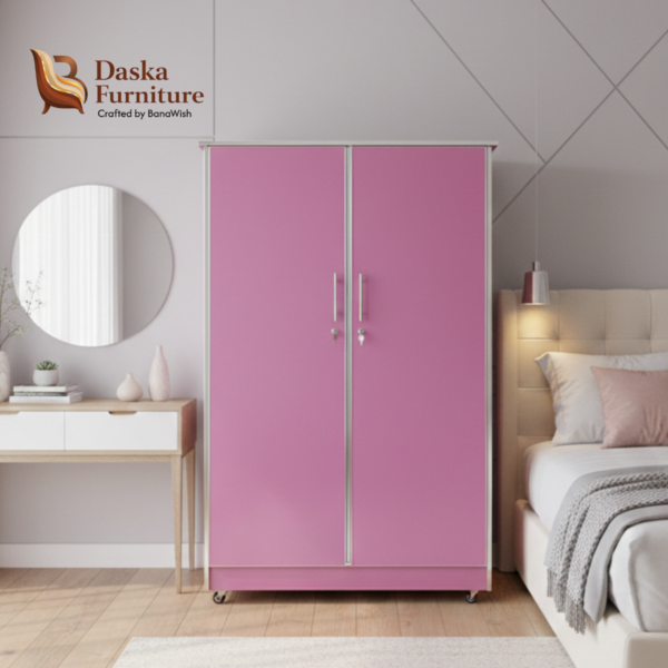 Modern Pink Wardrobe Cabinet
