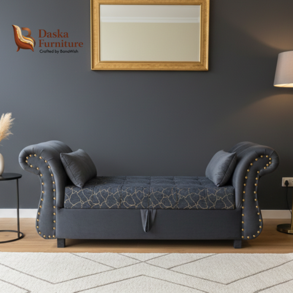 Luxury Bedroom Settee with Storage