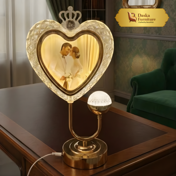 Heart-Shaped Personalized Photo Lamp
